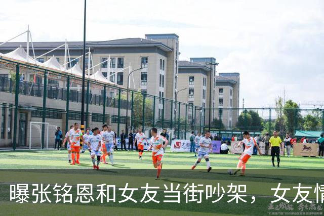 曝张铭恩和女友当街吵架，女友情绪激动，捶打自己之后下跪